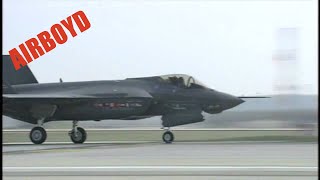 Lockheed F35 JSF Afterburner Takeoff Turn It Up [upl. by Eartnoed]