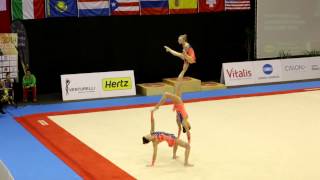 Gymnastics FIG Acro World Cup Maia 2014 WG Balance GBR [upl. by Moulton]