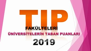 Tıp Fakülteleri Taban Puanları ve Sıralamaları 2019  FENBİL AKADEMİ [upl. by Aneeuqal]