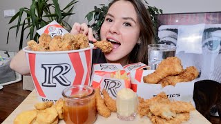 МУКБАНГ как найти парня ВЕДРО КРЫЛЫШЕК КФС РОСТИКС mukbang курочка KFC [upl. by Patric]