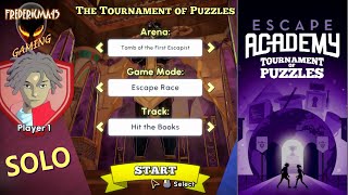 Escape Academy TOURNAMENT OF PUZZLES Solo  Tomb of the First Escapist  Hit the Books [upl. by Sussi]