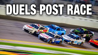 DAYTONA DUELS POST RACE  Who Is In and Who Is Out Wild Duels Huge Wreck Daytona 500 Preview [upl. by Lleroj]