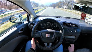 🔥 Seat Leon mk2 16 TDi 105 Ecomotive 2011 POV Drive HD 4K  سيات ليون [upl. by Rosy]