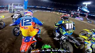 GoPro Mcelrath  Cianciarulo  Cantrell  Monster Energy Supercross From Anaheim 2 [upl. by Odelinda]