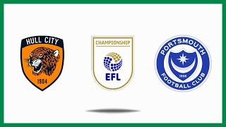 Hull City v Portsmouth Highlights  EFL Championship 202425 [upl. by Inattirb]