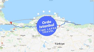 Ordu Istanbul Yolu Time Lapse VLOG [upl. by Eceinehs]