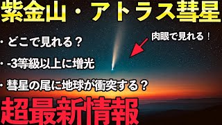 【大彗星に化けた！】紫金山・アトラス彗星の超最新情報まとめ‼︎彗星の尾に地球が衝突する？どこで見れる？ [upl. by Atiluj]