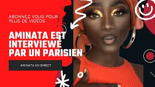 Aminata se fait interviewer par un journaliste en plein direct sur tiktok 😂😂😂😂 [upl. by Asaph537]