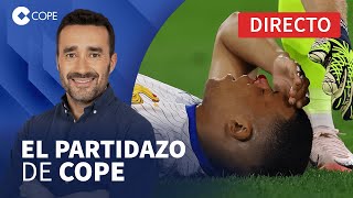 🔴 ¡MBAPPÉ SE RETIRA CON LA NARIZ DESTROZADA I El Partidazo de COPE con Juanma Castaño [upl. by Kina]