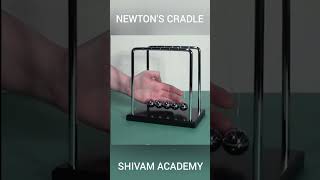 Newtons cradle SHIVAM ACADEMY maths experiment mathtricks physics physics practical [upl. by Deanna540]