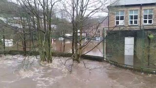 Hebden Bridge Flood 26122015 [upl. by Lleynod]