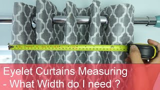 Eyelet Curtains Measurements  How to Measure Width [upl. by Otirecul]