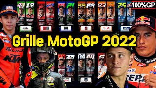 La GRILLE 2022 du MotoGP  Transferts Contrats [upl. by Casta601]