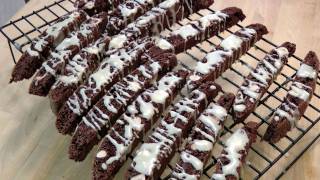 Triple Chocolate Biscotti  Recipe by Laura Vitale  Laura in the Kitchen Episode 134 [upl. by Rj]