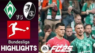 SV Werder Bremen vs SC Freiburg 6Spieltag Bundesliga Highlights [upl. by Ryley]