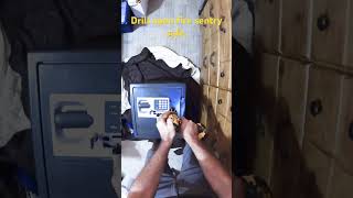 Drill open fire sentry safe locksmith drill sentry safe [upl. by Nagram]