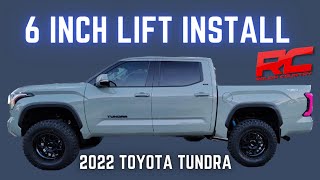 6 Inch Lift install on 2022 TOYOTA TUNDRA  How to Kinda [upl. by Patti]