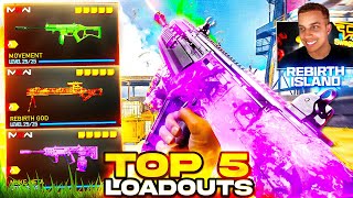 TOP 5 NEW META LOADOUTS in Warzone Rebirth Island Best Class Setups [upl. by Kalil]