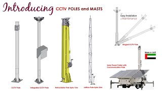 CCTV Poles Solar Communication Pole and Smart Poles [upl. by Rillings]