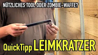 Dieser Selfmade Leimkratzer funktioniert SPITZE  QuickTipp  Mikes Toolshop [upl. by Berk]