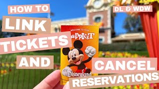 Unlocking Disney Glitches How to Link Tickets amp Cancel Reservations [upl. by Noyad]