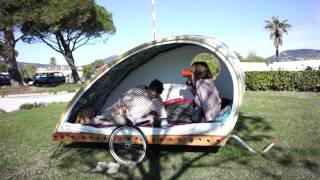 Foldavan lightweight folding bicycle caravan [upl. by Elset806]