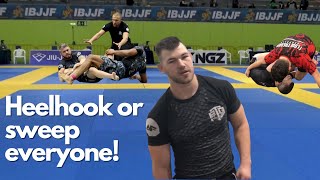 Butterfly Half Guard  Near Leg Cross Ashi Entry  Breakdown and Tutorial [upl. by Reeve]