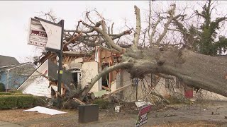 Latest on tornado amp storm damage in Griffin Georgia [upl. by Rosabel]