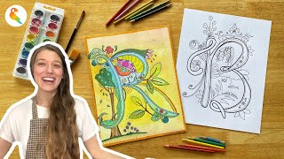 Create Stunning Illuminated Letters  Fun StepbyStep Tutorial [upl. by Ettenoj]