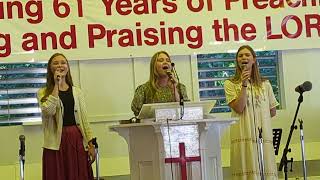 The Powell Sisters singing a Medley at the Taylorsville Baptist Camp Meeting June 24 2024 [upl. by Vasili764]