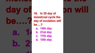 How to find ovulation day neet gk [upl. by Eveneg]