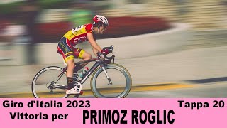 Giro ditalia 2023 Tappa 20 Monte Lussari Vittoria per Roglic [upl. by Rapsac]