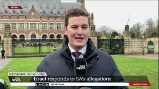 SAIsrael ICJ case  Israel responds to South Africas allegations Alex Cadier [upl. by Anoid576]