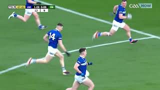 GAANOW Laois v Leitrim  Allianz Football League Division 4 Final Highlights [upl. by Aytnahs31]