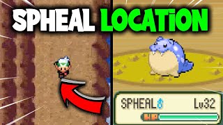 WHERE TO FIND SPHEAL ON POKEMON EMERALD [upl. by Ollehcram]