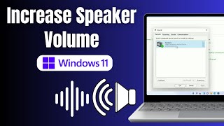 How To Boost Laptop Speaker Volume on Windows 11  Get Louder Sound on Windows 11 [upl. by Reinal]