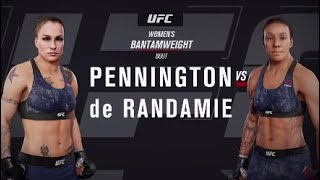 Fight Night Denver Raquel Pennington vs Germaine de Randamie  EA Sports UFC 3 Simulation [upl. by Mooney985]