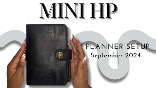 back to BLACK  September 2024 Mini Happy Planner neutral setup  refresh [upl. by Eeralav]