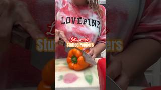 Let’s make stuffed peppers for dinner dinnerideas easyrecipe [upl. by Flavio]