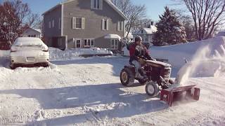 Wheelhorse C120 and snowblower [upl. by Gemma]