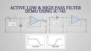 Low amp High pass filter IC 741  Tamil [upl. by Ahsema35]