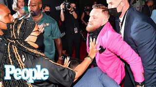 Conor McGregor Takes a Swing at Machine Gun Kelly During Altercation on VMAs Red Carpet  PEOPLE [upl. by Assile]