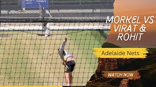 Watch Virat Kohli and Rohit Sharma face Morne Morkel at the Adelaide nets l BGT 202425 [upl. by Lonna]