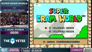 Awesome SpeedRun of Super Dram World  AGDQ with Grand Poo Bear [upl. by Elma]