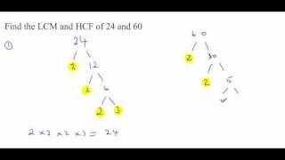 Highest Common Factor HCF Lowest Common Multiple LCM [upl. by Mary]