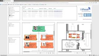 Visio Power BI Org Chart and Desks [upl. by Oralie]