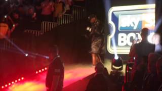 DERECK CHISORA RING WALK AT MANCHESTER ARENA  WHYTE v CHISORA [upl. by Emyam324]