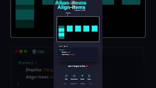 📏✨ Master alignitems in CSS for Perfectly Aligned Layouts 🖥️💻shorts shortvideo flexdesignweb [upl. by Shakespeare]