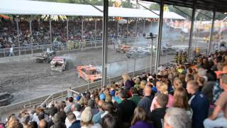 Delaware County Fair  Demolition Derby Part I 2013 [upl. by Mourant]