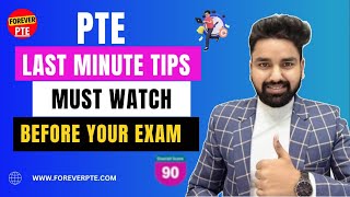 Last Minute Tips  PTE  Must Watch Before Exam [upl. by Viveca]